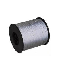 Double Sided Silver Reflective Thread Fabric Yarn for Knitting